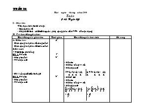 Giáo án môn Toán khối 5 - Tuần 24