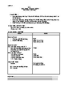 Giáo án Thể dục lớp 5 hoàn chỉnh