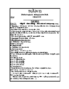 Giáo án Tiếng Việt 4 - Tuần 13