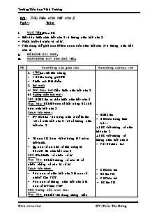 Giáo án Toán 4 - Trường Tiểu học Vĩnh Trường