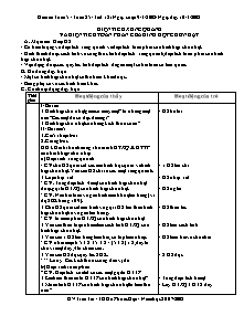 Giáo án Toán 5 tiết 105 đến 140 - Trường TH Hồ Phước Hậu