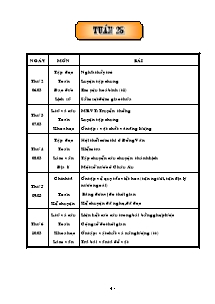 Giáo án Tổng hợp lmôn học lớp 5 - Tuần 25