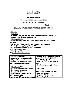 Giáo án Tổng hợp lớp 5 - Tuần 28