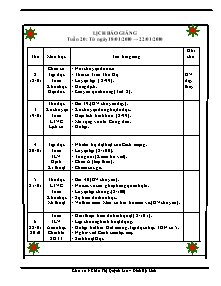 Giáo án Tổng hợp môn học lớp 5 - Tuần 20 năm 2010