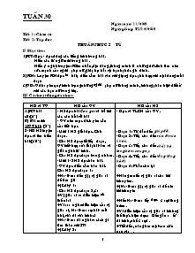 Giáo án Tổng hợp môn học lớp 5 - Tuần 30 năm 2008