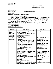 Giáo án Tổng hợp môn học lớp 5 - Tuần học 29