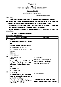 Giáo án Tổng hợp môn lớp 5 - Tuần 13