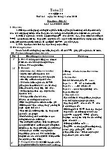 Giáo án Tổng hợp môn lớp 5 - Tuần 22