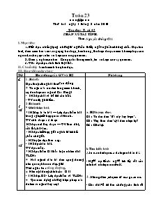 Giáo án Tổng hợp môn lớp 5 - Tuần 23