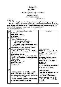 Giáo án Tổng hợp môn lớp 5 - Tuần 29