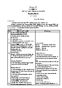 Giáo án Tổng hợp môn lớp 5 - Tuần 32