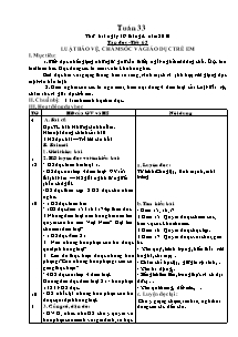 Giáo án Tổng hợp môn lớp 5 - Tuần 33