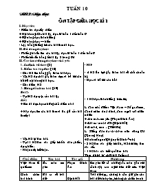 Giáo án Tuần 10 - Khối 5