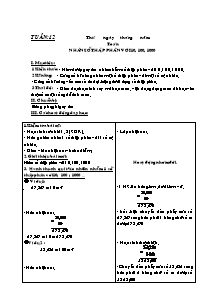 Giáo án Tuần 12 - Lớp 5