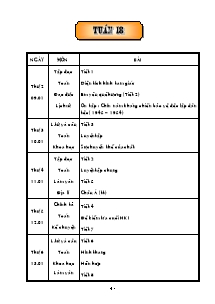 Giáo án Tuần 18 - Lớp Năm