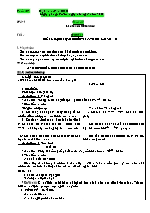 Kế hoạch bài học Lớp 02 - Tuần 27