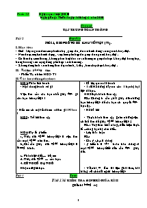 Kế hoạch bài học Lớp 2 - Tuần 28