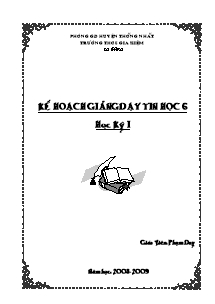 Mẫu bìa Giáo án đẹp (Mẫu 10)