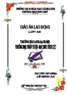 Mẫu bìa Giáo án đẹp (Mẫu 2)