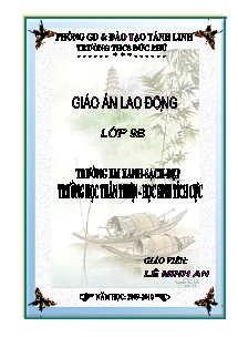 Mẫu bìa Giáo án đẹp (Mẫu 4)