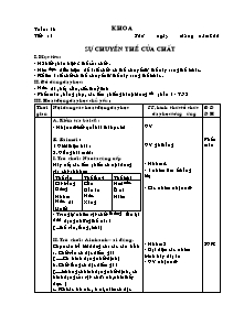 Thiết kế bài dạy Khoa học khối 5 - Tuần 18 đến tuần 34