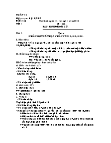 Thiết kế bài dạy lớp 5 - Tuần 12 năm 2013