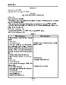 Thiết kế bài dạy lớp 5 - Tuần 24 năm 2009