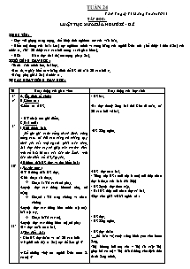 Thiết kế bài dạy lớp 5 - Tuần 24 năm 2011