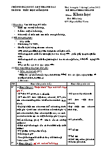 Thiết kế bài dạy môn học Khoa học khối 5 - Bài: Hỗn hợp