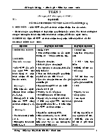 Thiết kế bài dạy môn học Khoa học khối 5 năm học 2008