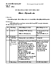 Thiết kế bài dạy môn học Khoa học khối 5 - Trường tiểu học Đại Từ