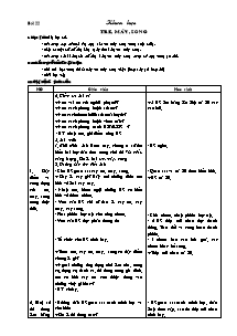 Thiết kế bài dạy môn Khoa học 5 - Bài 22: Tre, mây, song