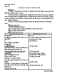 Thiết kế bài học khối 5 - Tuần 24 năm 2012