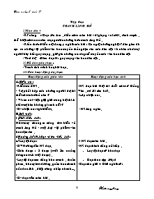 Thiết kế bài học khối 5 - Tuần 27 năm 2012