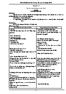 Thiết kế bài học lớp 5 - Trường Tiểu học số 2 Quảng Phúc - Tuần 14