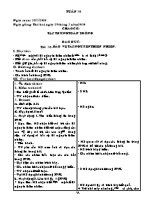 Thiết kế bài học lớp 5 - Trường Tiểu học số 2 Quảng Phúc - Tuần 30