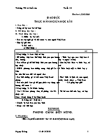 Thiết kế bài học lớp 5 - Tuần học 24