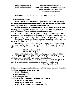 Bài kiểm tra giữa học kỳ II môn: tiếng Việt lớp 5 (năm học 2007 - 2008)