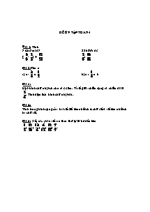 Đề ôn tập Toán học 4