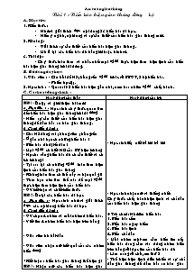 Giáo án An toàn giao thông khối 5 - Bài 1 đến bài 5