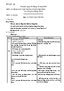 Giáo án các môn học Lớp 5 - Tuần 10