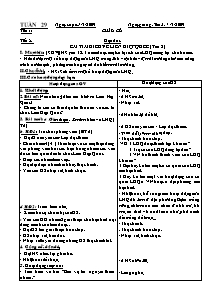 Giáo án các môn học Lớp 5 - Tuần 29