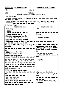 Giáo án các môn học Lớp 5 - Tuần 30