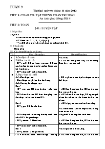 Giáo án các môn học Lớp 5 - Tuần 9