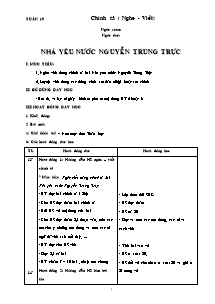 Giáo án Chính tả khối 5 - Tuần 19 đến tuần 34