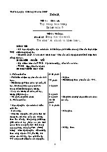 Giáo án chuẩn Lớp 5 - Tuần 10, 11