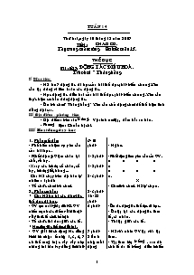 Giáo án chuẩn Lớp 5 - Tuần 14