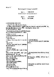 Giáo án chuẩn Lớp 5 - Tuần 32