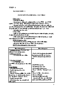 Giáo án chuẩn Lớp 5 - Tuần 6