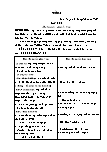 Giáo án dạy bài Lớp 4 - Tuần 4